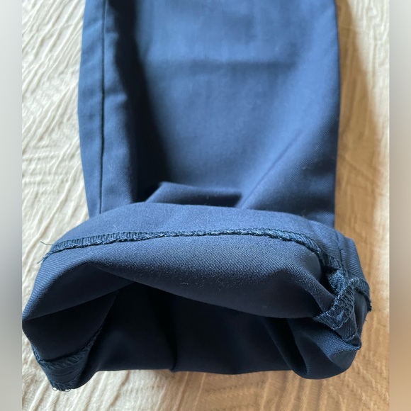 9-10 NEW H&M Woven Dress Pants / Uniform Pants, Dark Blue, Relaxed Fit - Picture 8 of 11